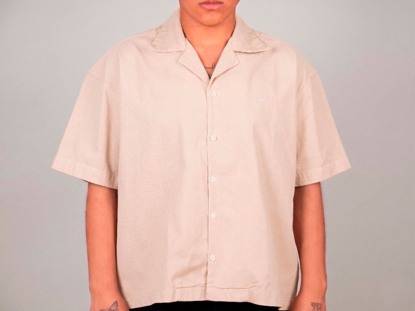 CAMISA DRILL "ARENA" – BOXY FIT HEAVYWEIGHT