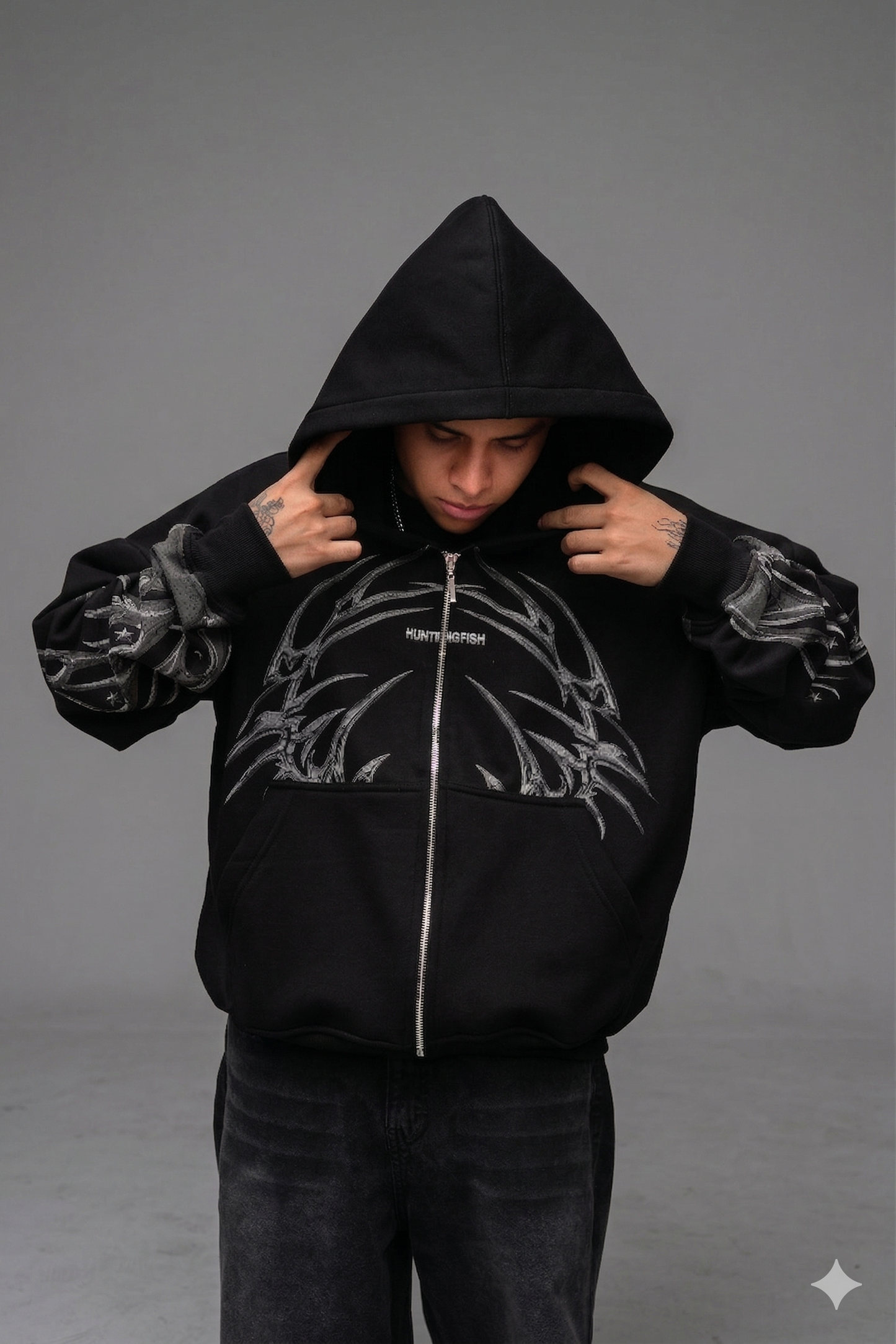 Zipper Hoodie "Veneno" - Heavyweight Boxy Fit