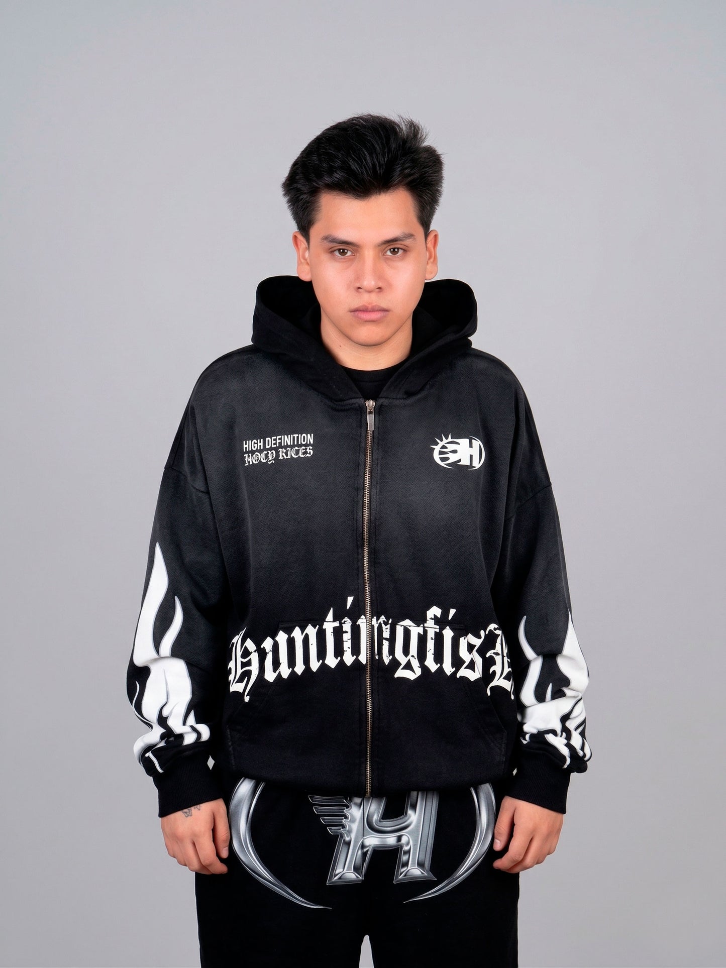 Hoodie Boxy Fit Focalizado - French Terry Premium