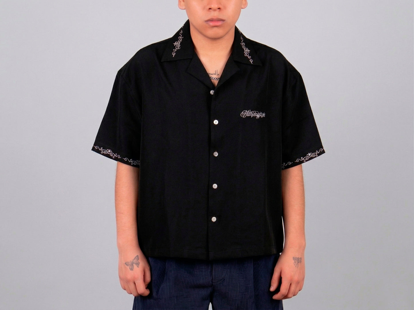 Shirt Catania "Oval Bordada" – Black Elite